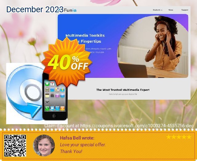 iFunia DVD to iPhone Converter tidak masuk akal penawaran promosi Screenshot