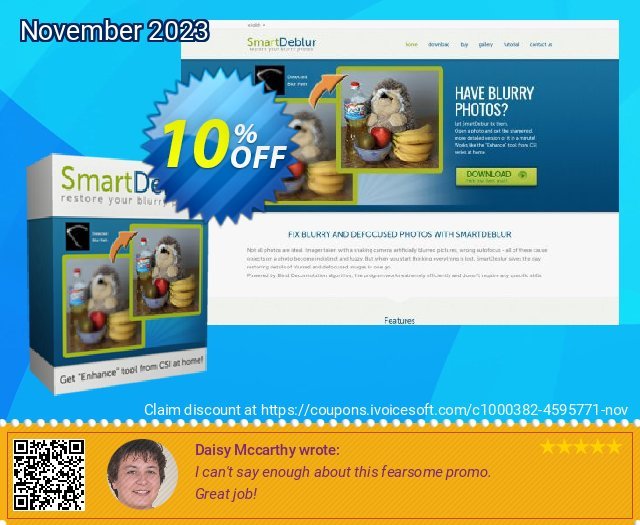 SmartDeblur HOME discount 10% OFF, 2022 Camera Day discount. SmartDeblur HOME Wondrous promotions code 2022
