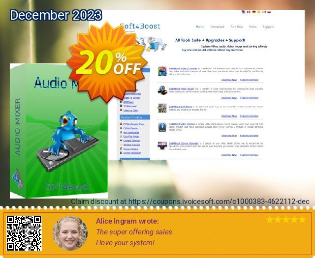 Soft4Boost Audio Mixer besten Verkaufsförderung Bildschirmfoto