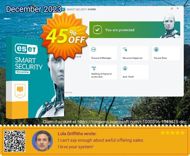 ESET Smart Security -  1 Year 3 Devices faszinierende Verkaufsförderung Bildschirmfoto