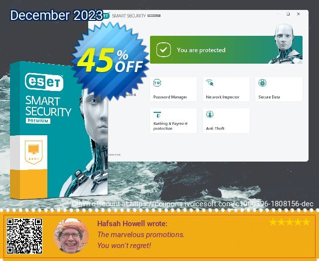 ESET Smart Security - Renew 1 Year 2 Devices aufregenden Verkaufsförderung Bildschirmfoto