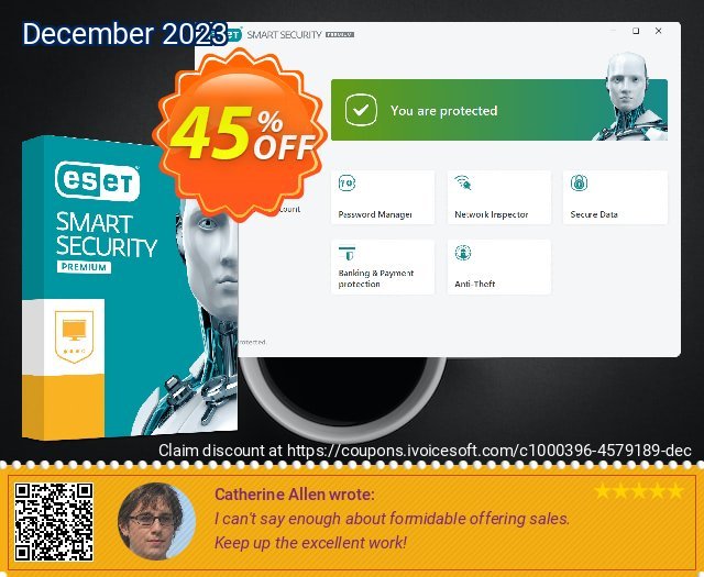 ESET Smart Security - Renew 1 Year 5 Devices umwerfende Promotionsangebot Bildschirmfoto