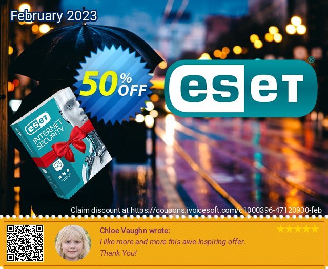 ESET Internet Security (Advanced Security) discount 50% OFF, 2024 Mother's Day offering sales. 50% OFF ESET Internet Security (Advanced Security), verified