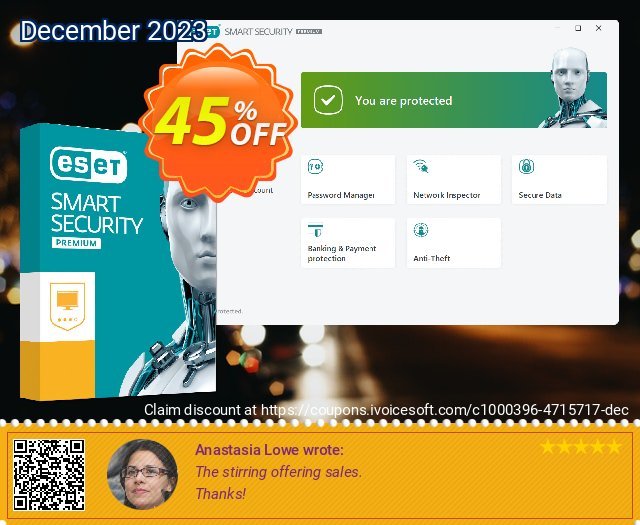 ESET Smart Security - Renew 3 Years 5 Devices uneingeschränkt Verkaufsförderung Bildschirmfoto