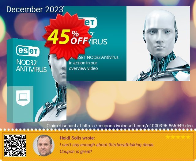 ESET NOD32 Antivirus - Renew 2 Years 1 Device tersendiri voucher promo Screenshot