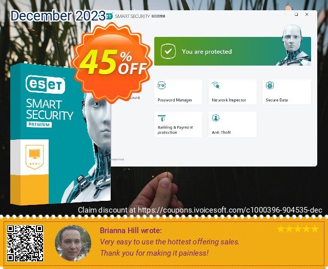 ESET Smart Security -  1 Year 1 Device verwunderlich Außendienst-Promotions Bildschirmfoto