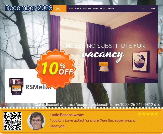 RSMelia! Template toll Angebote Bildschirmfoto