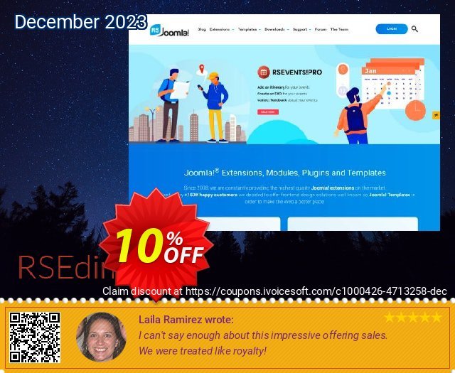 RSEdimo! Template uneingeschränkt Außendienst-Promotions Bildschirmfoto
