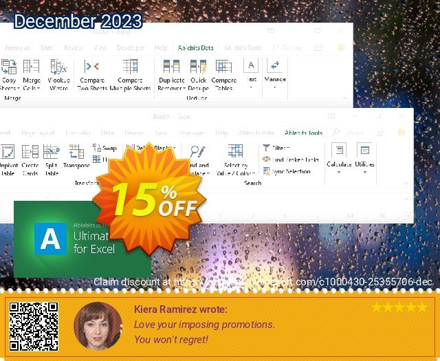 AbleBits Ultimate Suite for Excel - Business edition discount 15% OFF, 2024 April Fools' Day offering sales. AbleBits.com Ultimate Suite 2024 for Excel, Business edition formidable promo code 2024