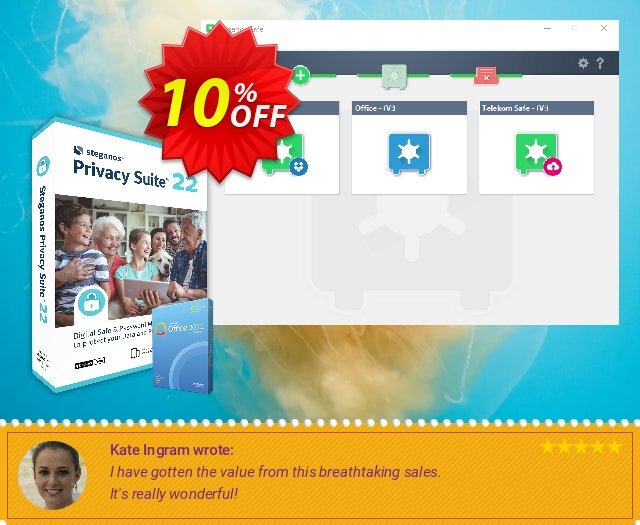 Steganos Privacy Suite 22 yg mengagumkan kode voucher Screenshot