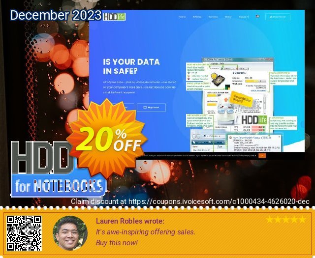 HDDLife for Notebooks terbatas penawaran promosi Screenshot