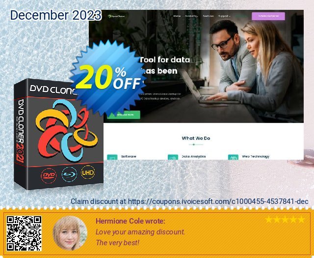 DVD-Cloner 2021 discount 20% OFF, 2024 Working Day offering sales. DVD-Cloner best promotions code 2024