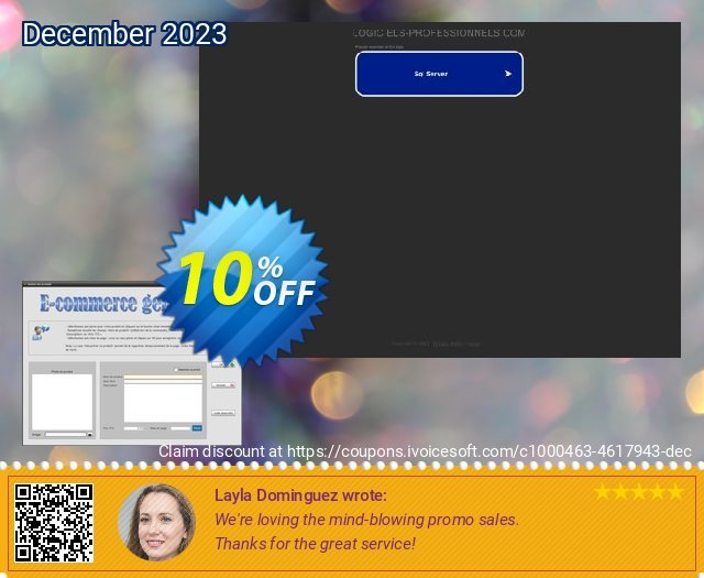 E-commerce generator fantastisch Förderung Bildschirmfoto