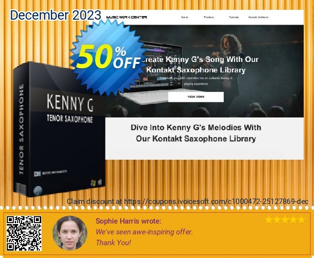 VST Kenny G Tenor Saxophone V4 keren voucher promo Screenshot