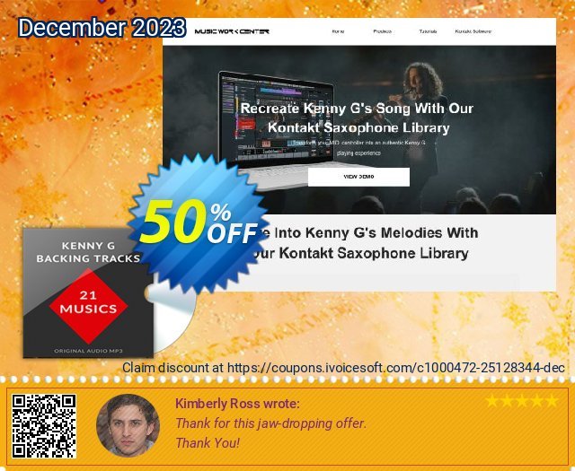 Backing Tracks Kenny G - MP3 terpisah dr yg lain penawaran sales Screenshot
