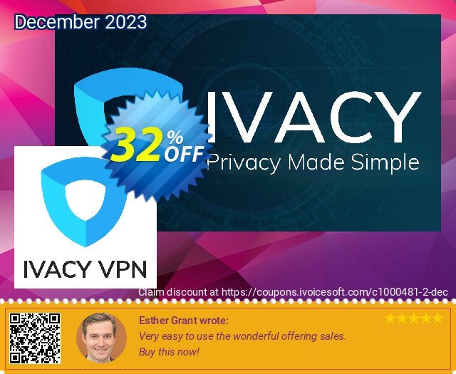 Ivacy VPN (1 month) discount 32% OFF, 2022 Easter Day discount. 32% OFF Ivacy VPN (1 month) Feb 2022