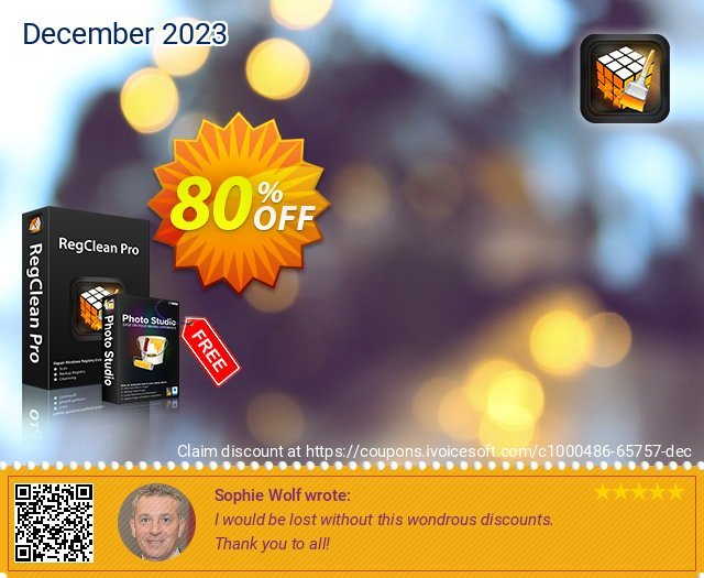 RegClean Pro discount 80% OFF, 2022 Happy New Year offering deals. 50% OFF RegClean Pro, verified