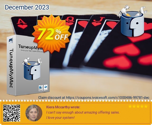 TuneupMyMac beeindruckend Verkaufsförderung Bildschirmfoto