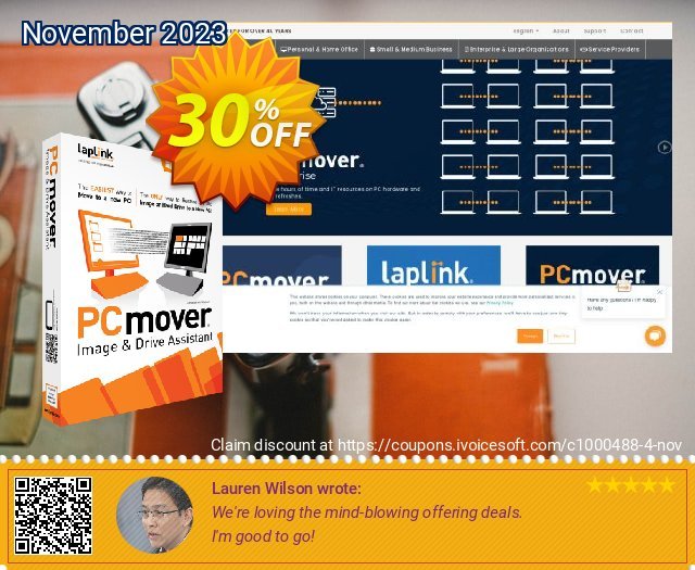 Laplink PCmover IMAGE & DRIVE ASSISTANT gemilang penawaran loyalitas pelanggan Screenshot