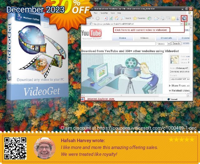 VideoGet aufregenden Promotionsangebot Bildschirmfoto