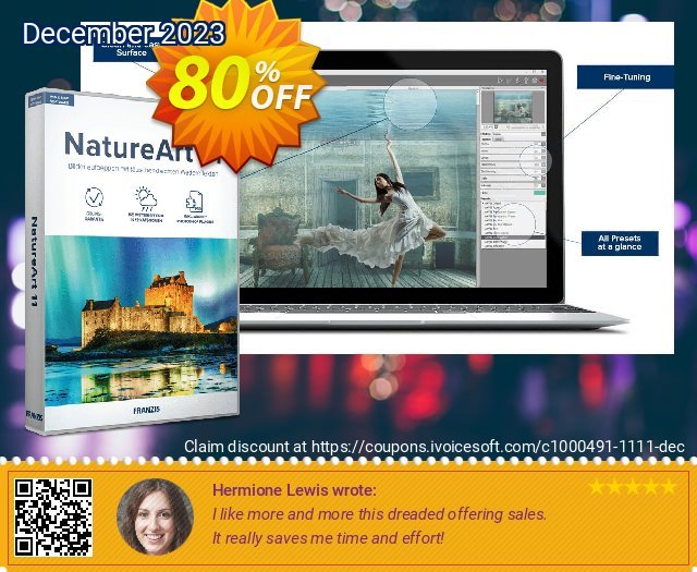 NatureArt 11 discount 80% OFF, 2023 New Year's Weekend promotions. 80% OFF NatureArt 11, verified