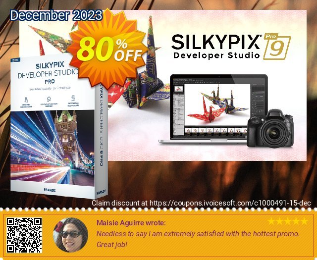Silkypix Developer Studio 9 Pro discount 80% OFF, 2022 Good Friday promotions. 15% OFF Silkypix Studio 9 Pro, verified