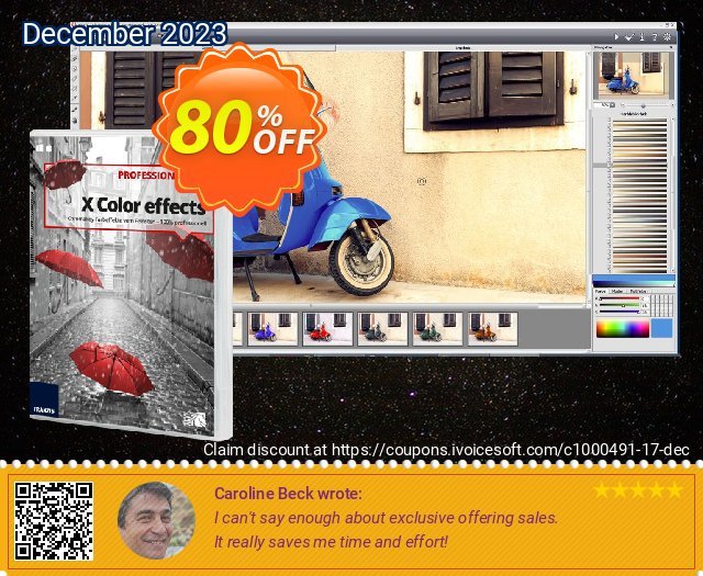 X Color Effects Pro 10 可怕的 优惠券 软件截图