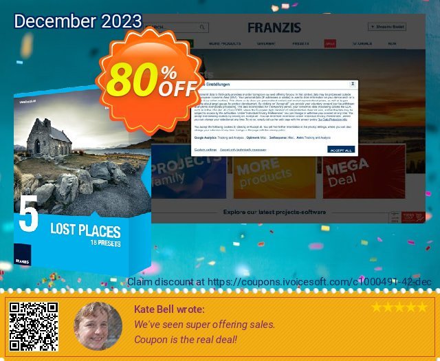 Franzis HDR Preset Collection #5 discount 80% OFF, 2024 Easter Day promo. 15% OFF Franzis Preset Collection #5, verified