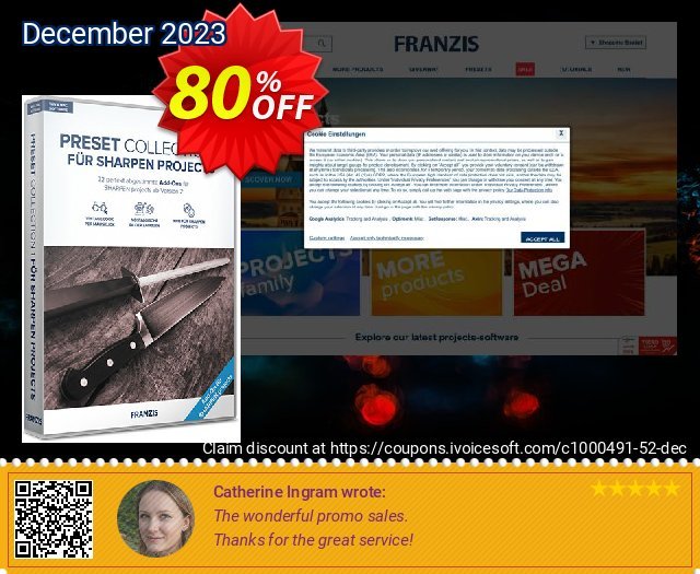 Franzis SHARPEN Preset Collection #1 großartig Ermäßigung Bildschirmfoto