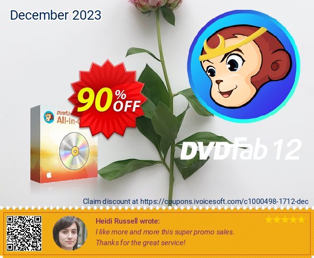 DVDFab All-In-One Lifetime Gift for mac discount 90% OFF, 2023 Valentine Week offering sales. 50% OFF DVDFab Blu-ray Ripper for Mac, verified
