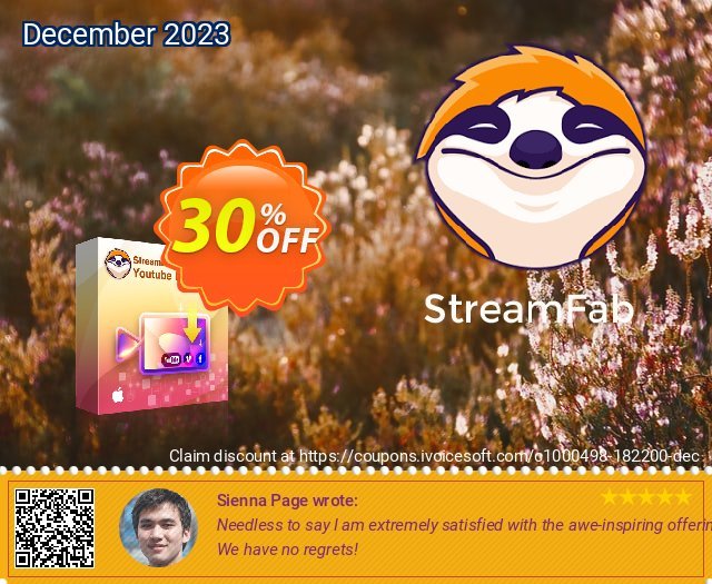 StreamFab Youtube Downloader for MAC (1 Month) discount 30% OFF, 2024 Mother's Day offering deals. 30% OFF StreamFab Youtube Downloader for MAC (1 Month), verified