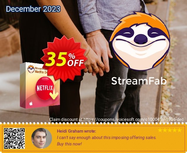 StreamFab Netflix Downloader for MAC discount 35% OFF, 2023 Hug Day deals. 35% OFF DVDFab Netflix Downloader for MAC, verified