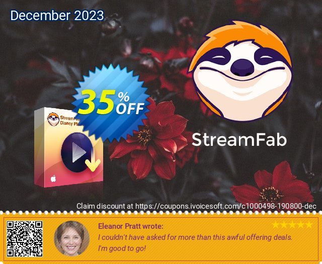 StreamFab Disney Plus Downloader for MAC (1 Month) 令人惊讶的 折扣 软件截图