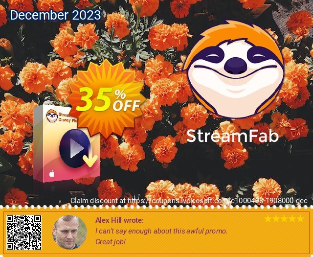 StreamFab Disney Plus Downloader for MAC (1 Year) großartig Außendienst-Promotions Bildschirmfoto