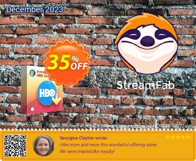 StreamFab HBO Downloader For MAC (1 year) discount 35% OFF, 2024 Memorial Day promo sales. 30% OFF DVDFab HBO Downloader For MAC (1 year), verified