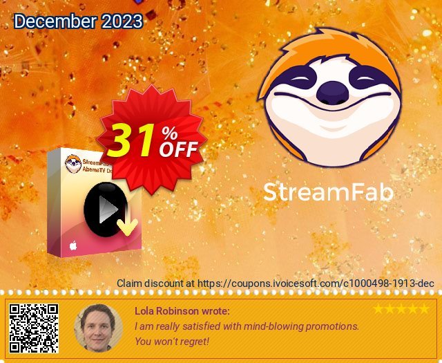 StreamFab AbemaTV Downloader for MAC 惊人的 产品销售 软件截图