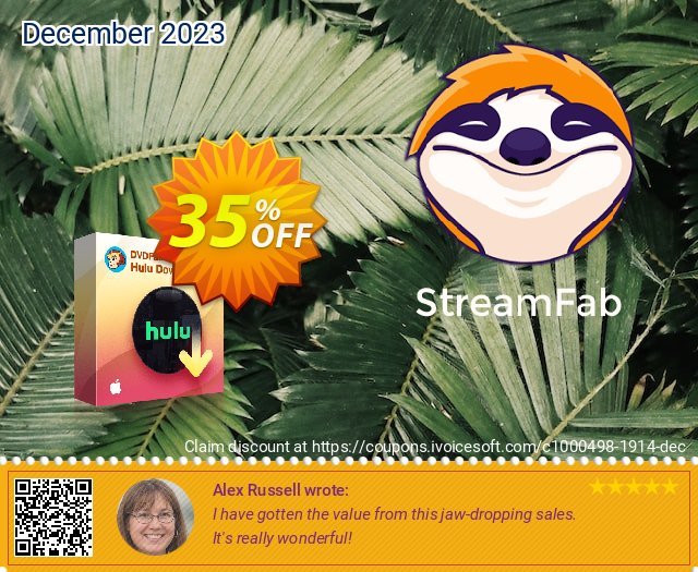 StreamFab Hulu Downloader for MAC super Preisnachlässe Bildschirmfoto