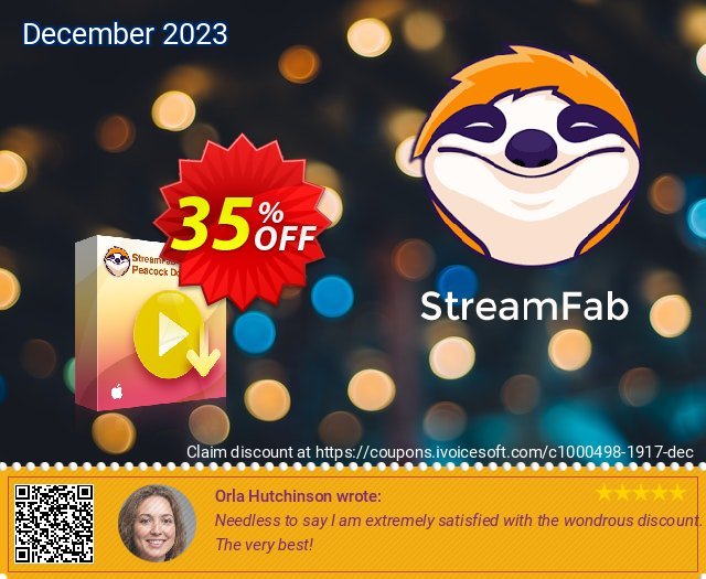 StreamFab Peacock Downloader for MAC discount 35% OFF, 2022 Women Month offering sales. 31% OFF StreamFab FANZA Downloader for MAC, verified