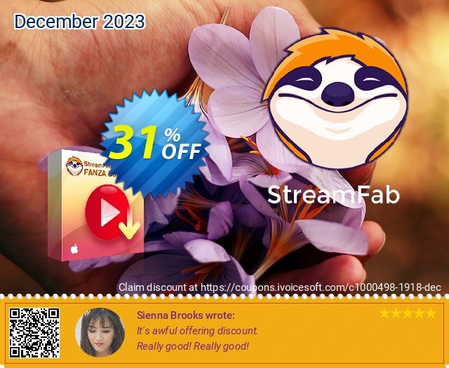 StreamFab FANZA Downloader for MAC discount 31% OFF, 2024 Earth Hour offering sales. 31% OFF StreamFab FANZA Downloader for MAC, verified