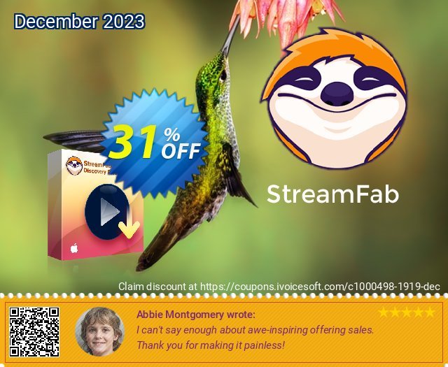StreamFab Discovery Plus Downloader for MAC discount 31% OFF, 2024 African Liberation Day discounts. 31% OFF StreamFab Discovery Plus Downloader for MAC, verified