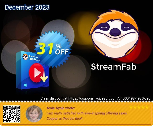 StreamFab FOD Downloader for MAC 大的 促销 软件截图