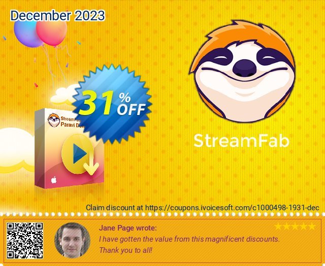 StreamFab Paravi PRO for MAC discount 31% OFF, 2024 April Fools' Day offering sales. 31% OFF StreamFab Paravi PRO for MAC, verified