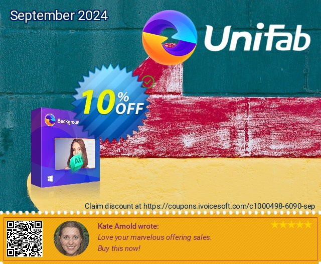 UniFab Video Background Remover AI (1-Year License) teristimewa promo Screenshot