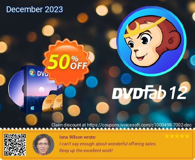 DVDFab DVD Copy (1 month license) discount 50% OFF, 2023 Valentine's Day offering sales. 50% OFF DVDFab DVD Copy (1 month license), verified