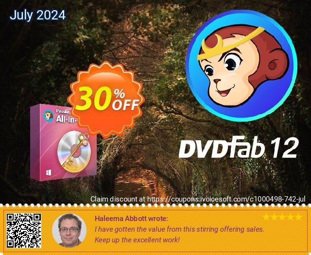 DVDFab Passkey All-In-One discount 30% OFF, 2024 All Saints' Eve promotions. 