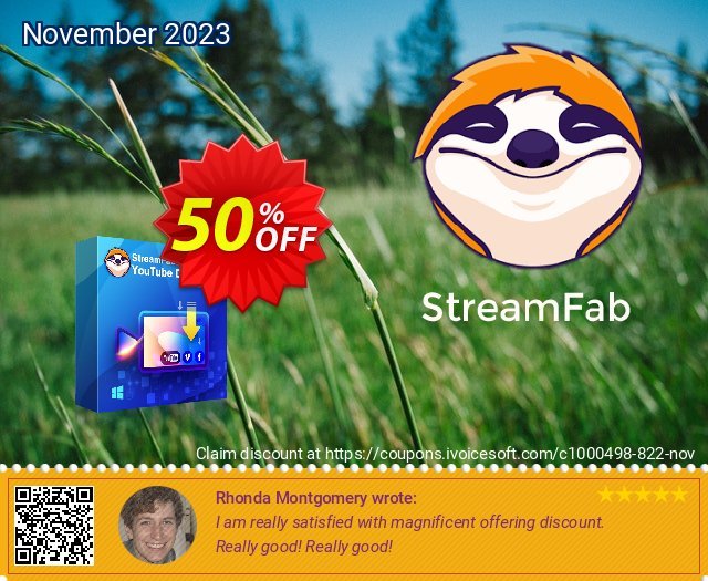 StreamFab Youtube Downloader discount 50% OFF, 2024 Rose Day offering sales. 50% OFF DVDFab Video Downloader, verified