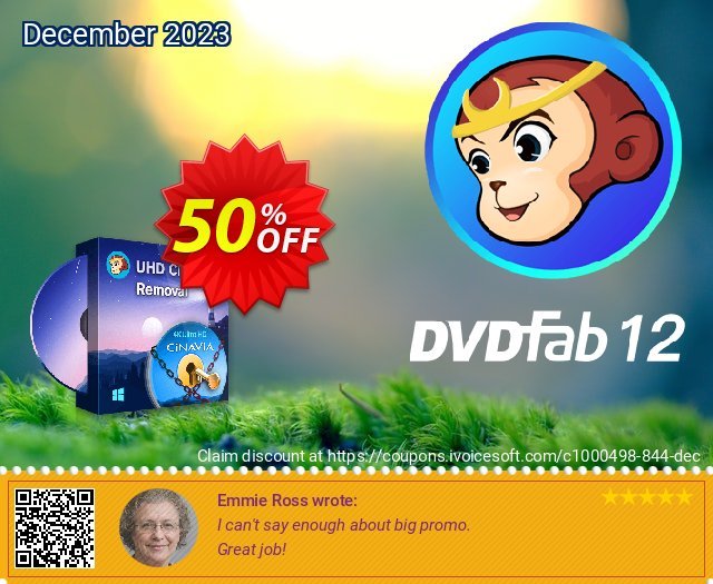 DVDFab UHD Cinavia Removal discount 50% OFF, 2023 Rose Day discounts. 50% OFF DVDFab UHD Cinavia Removal, verified