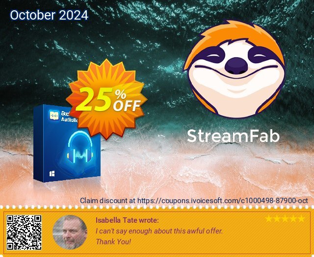 BookFab AudioBook Creator 1-Month License discount 25% OFF, 2024 World Teachers' Day offer. 