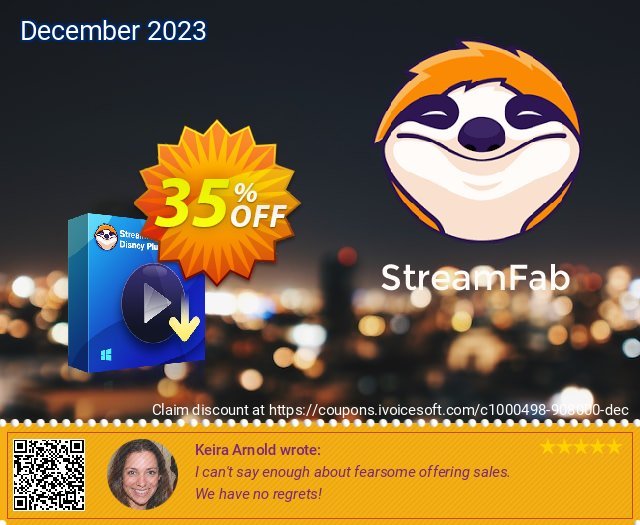 StreamFab Disney Plus Downloader (1 Year) discount 35% OFF, 2024 World Heritage Day offering sales. 30% OFF StreamFab Disney Plus Downloader (1 Year), verified