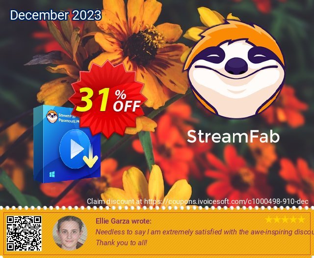 StreamFab Paramount Plus Downloader discount 31% OFF, 2023 Rose Day promo sales. 31% OFF StreamFab FANZA Downloader for MAC, verified